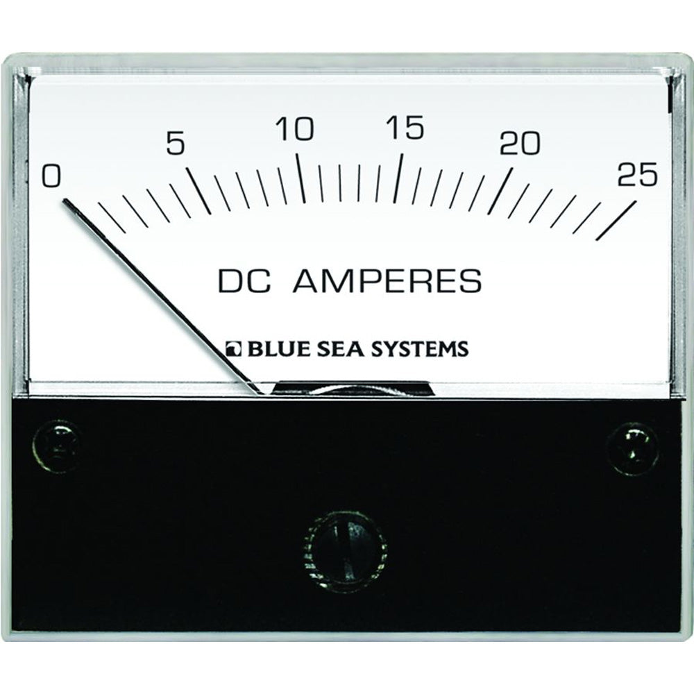 Blue Sea 8005 DC Analog Ammeter 234 Face 025 Amperes DC 8005